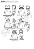 8109 Towel Dresses, Pot Holders and Oven Mitts
