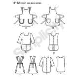 8152 Ladies Vintage 1970's Aprons