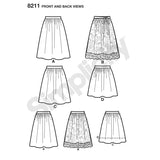 8211 Ladies Dirndl Skirts in Three Lengths