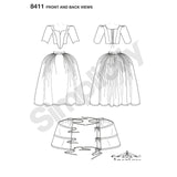 8411 Ladies 18th Century Costume
