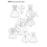 8444 Ladies Ruffled Dress Costume