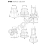 8456 Ladies Vintage Petticoat and Slip