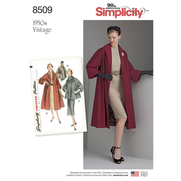 8509 Ladies Vintage Coat or Jacket
