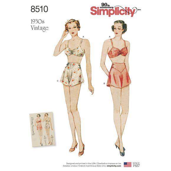 8510 Ladies Vintage Brassiere & Panties
