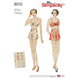 8510 Ladies Vintage Brassiere & Panties