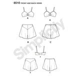 8510 Ladies Vintage Brassiere & Panties