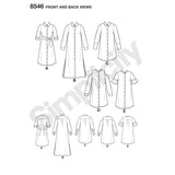 8546 Ladies Petite Shirt Dresses