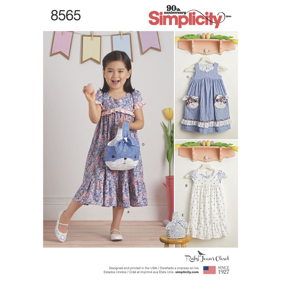 8565 Child's Ruby Jean's Dresses and Purses