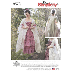 8578 Ladies 18th Century Gown