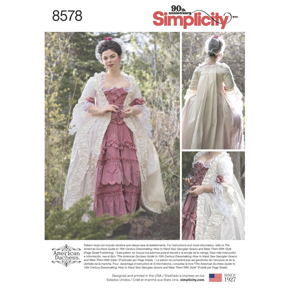 8578 Ladies 18th Century Gown
