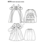 8578 Ladies 18th Century Gown