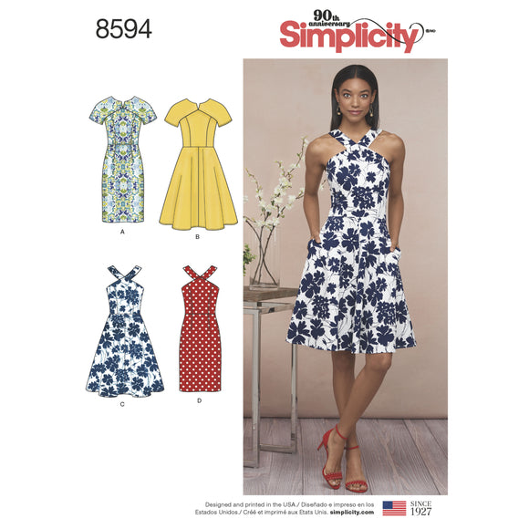 8594 Ladies and Petite Dresses