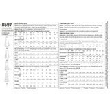 8597 Ladies Women's Special Occasion Skirts