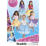 8627 Child's Disney Character Princess Skirts