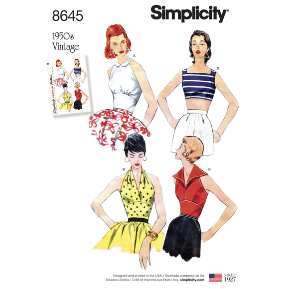 8645 Ladies Vintage Tops