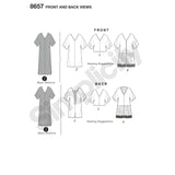 8657 Ladies Caftan with Options for Design Hacking