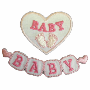 Baby Banner Pink Motif CFM1/026X
