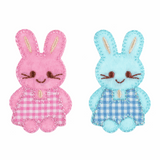 Pink & Blue Bunny Motif CFM2/038