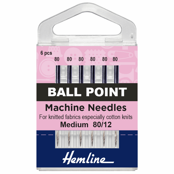Machine Needles - Ball Point 80/12