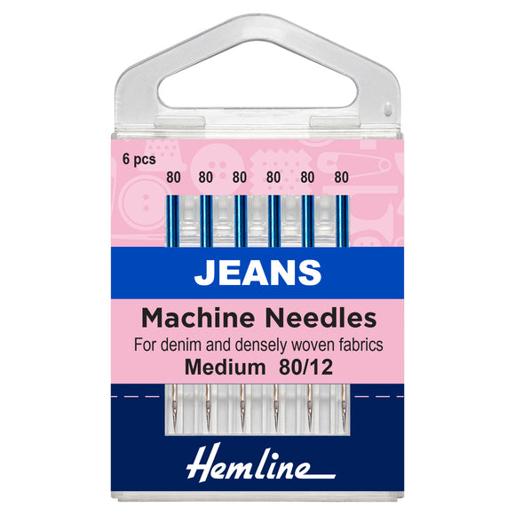 Machine Needles - Jeans Medium 80/12