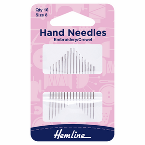 Hand Needles Embroidery / Crewel Size 8