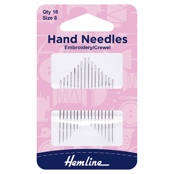 Hand Needles Embroidery / Crewel Size 8