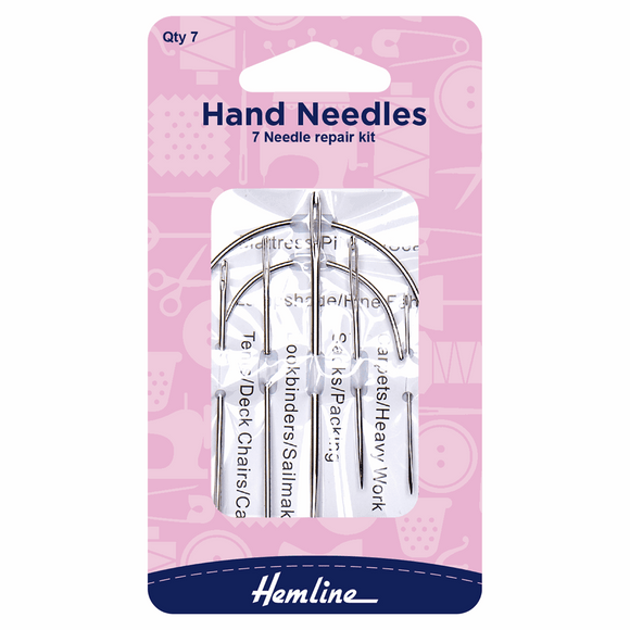 Hand Needles 7 piece repair kit