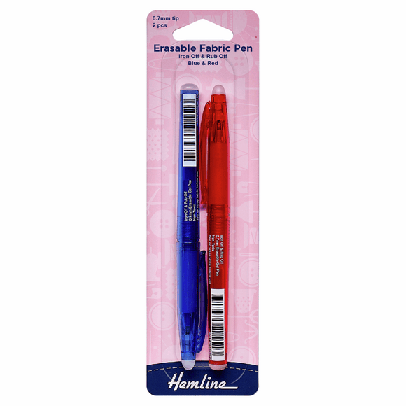 Erasable Fabric Pens - 2 Pack