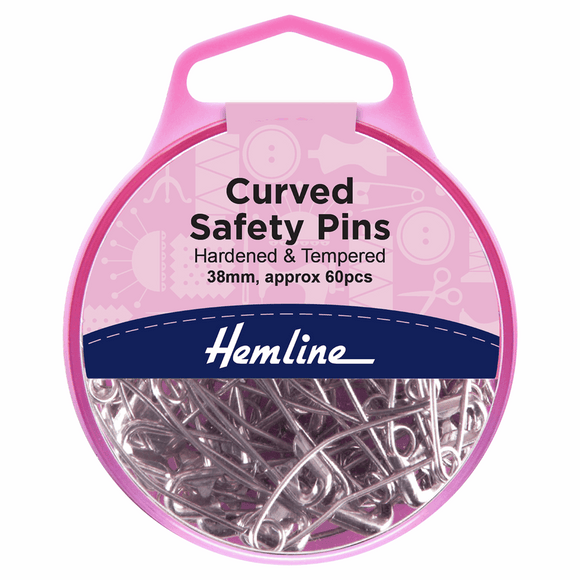 Curved Safety Pins 38mm