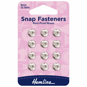 Sew-On Snap Fasteners 9mm