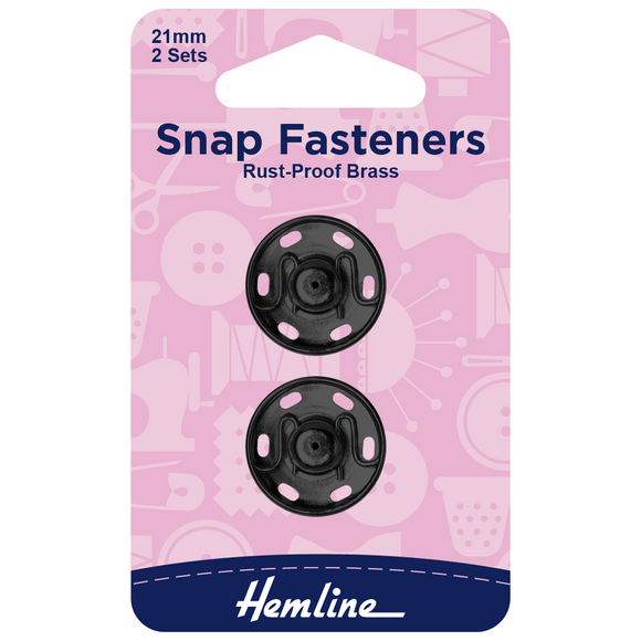 Sew-On Snap Fasteners 21mm
