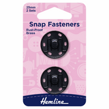 Sew-On Snap Fasteners 25mm