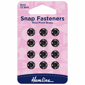 Sew-On Snap Fasteners 9mm