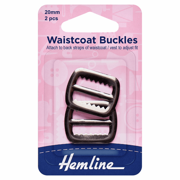 Waistcoat Buckles 20mm - 2 Colours