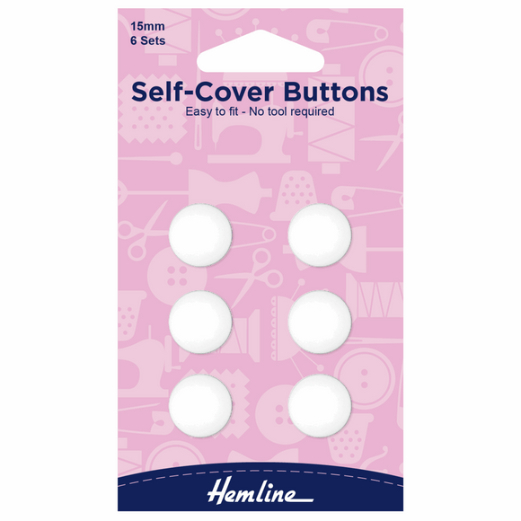 Self-Covering Buttons 15mm
