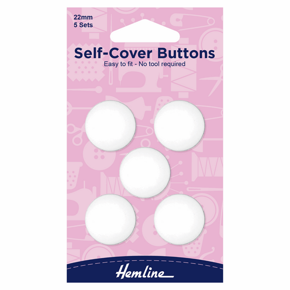 Self-Covering Buttons 22mm