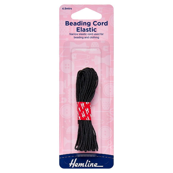 Beading Cord Elastic black