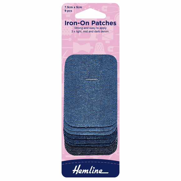 Iron-on Patches Small Denim