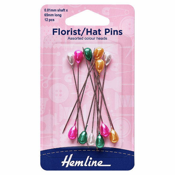 Florist / Hat Pins Coloured