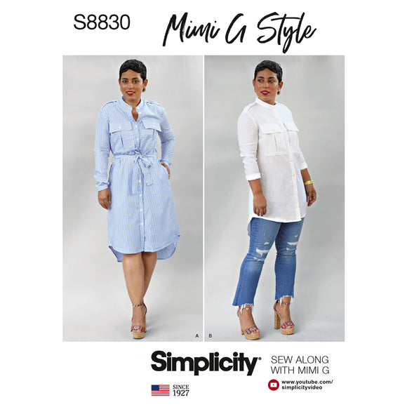 8830 Mimi G Ladies Miss Petite Shirt Dress or Tunic
