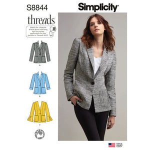 8844 Ladies Miss Petite Unlined Blazer or Jacket