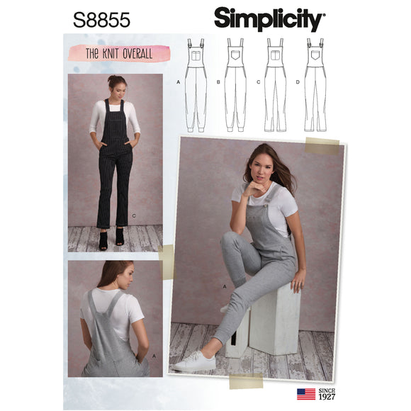 8855 Ladies Dungarees or Overalls.