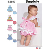 8893 Babies Pinafore dresses and panties
