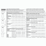 8981 Ladies Front Tie Dresses