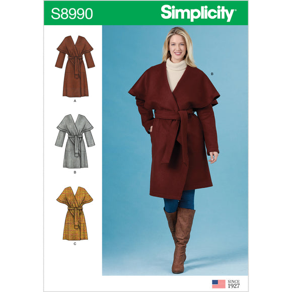 8990 Ladies Wrap Coats