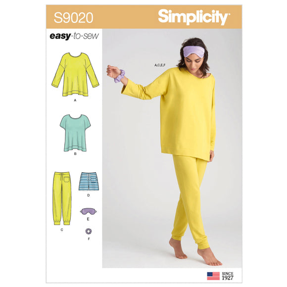 9020 Ladies Sleepwear Knit Tops, Trousers, Shorts & Accessories