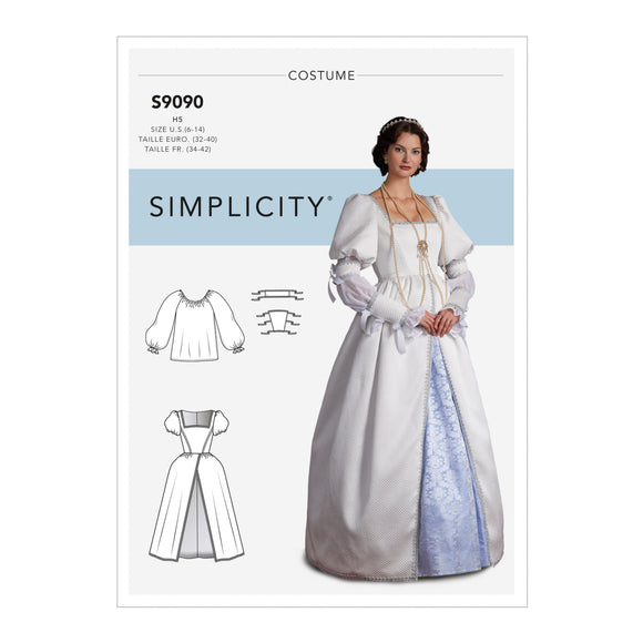 9090 LADIES HISTORICAL COSTUME