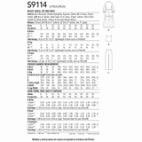 9114 Ladies Dress, Top & Trousers