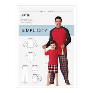 9128 Mens & Boys Sleepwear Adult & Child