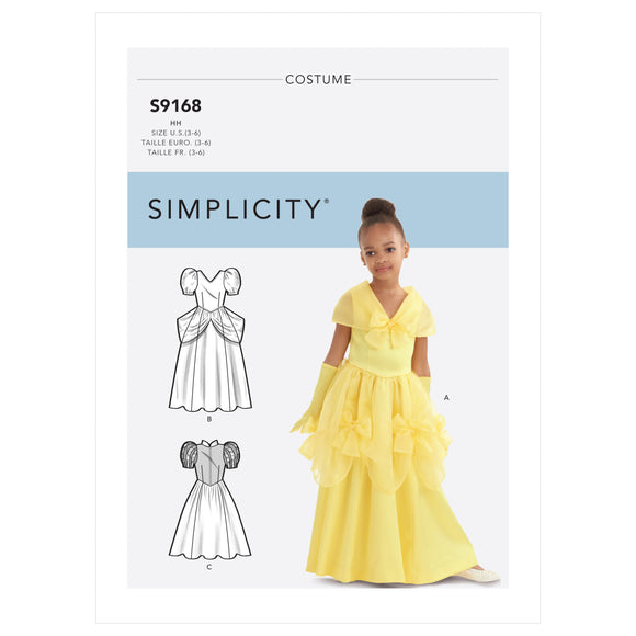 9168 Children's and Girls' Princess Costumes
